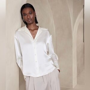 BLISS SILK RESORT SHIRT Banana Republic